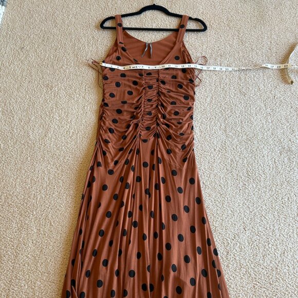 Maeve Ruched Midi Dress Medium Petite - Picture 2 of 7